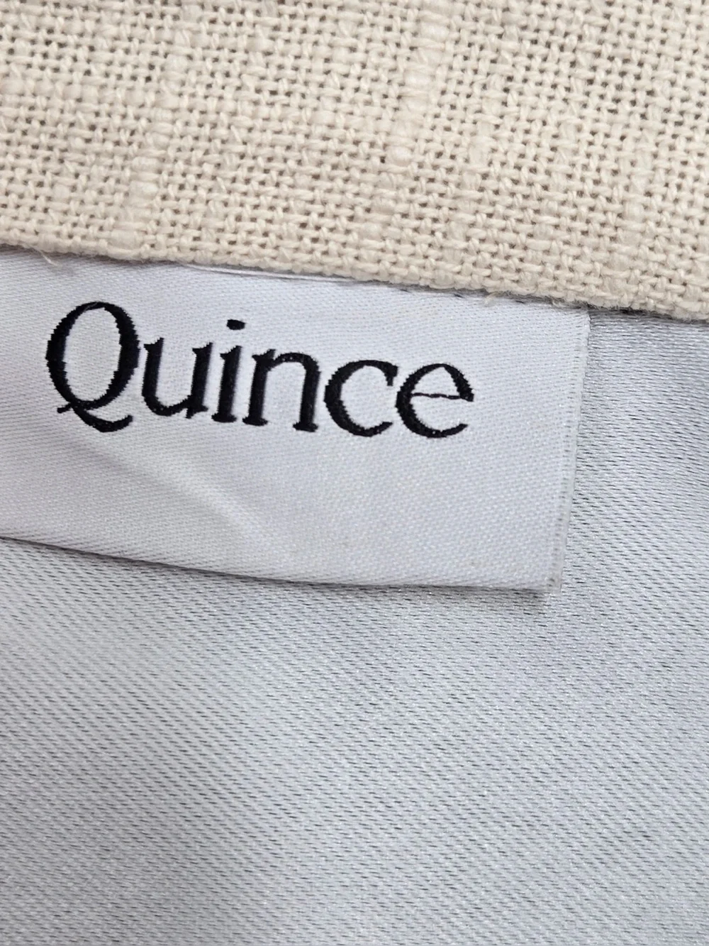 QUINCE Set Of 2 48x96 Cotton Slub Blackout Curtains Natural 0857